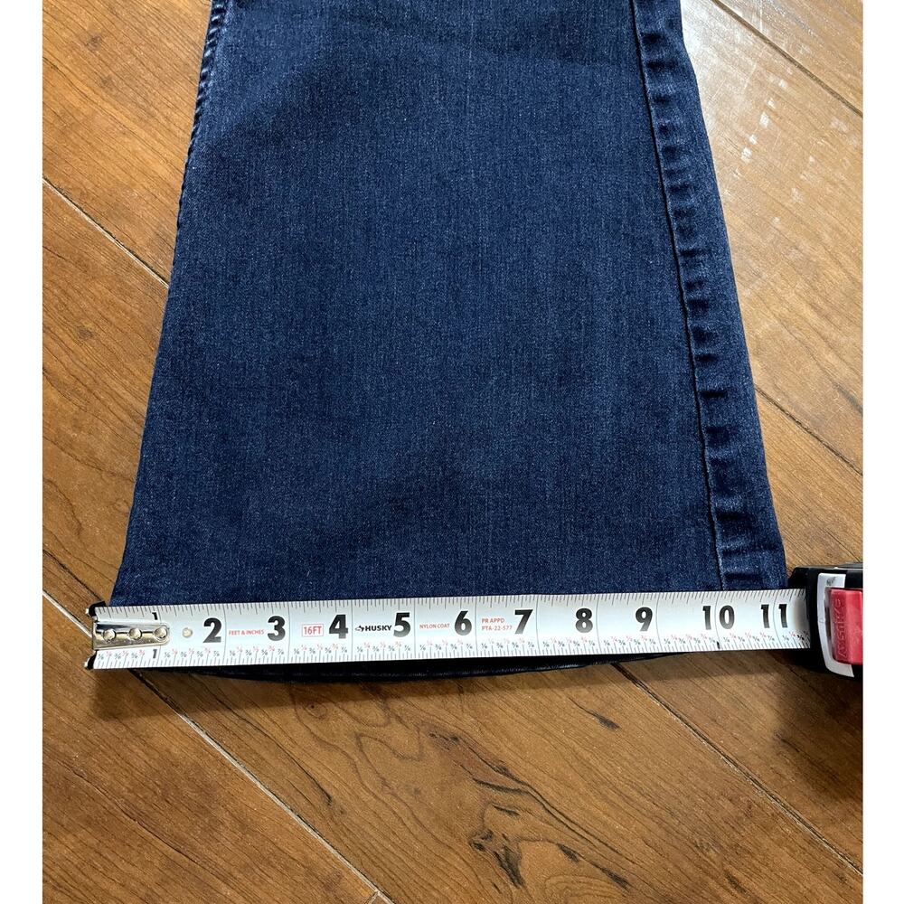 Free People Womens Pull On Flare Jeans Sz 28 Dark Wash MidRise Bell Bottom Denim - Picture 10 of 10